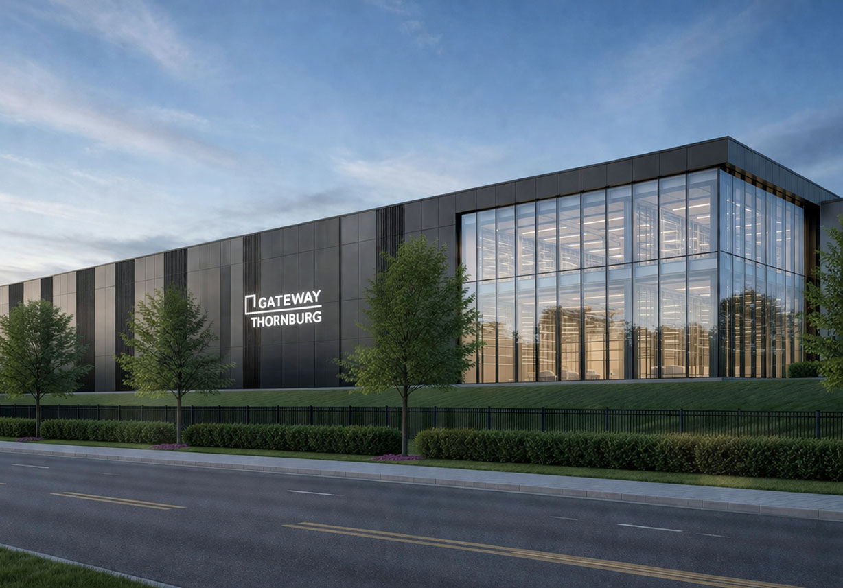 Modern building with glass facade